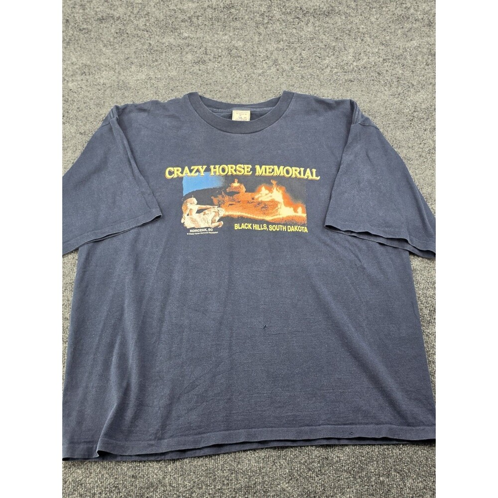 Vintage Alore T Shirt Mens XXL Crazy Horse Memorial South Dakota USA 90s